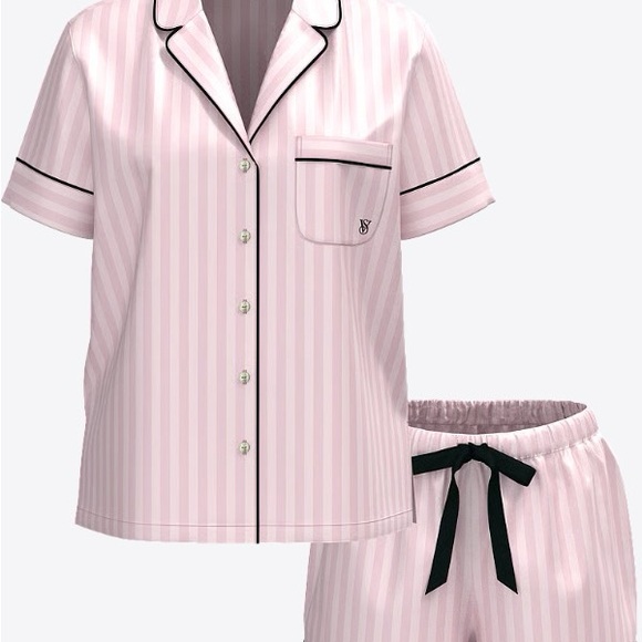 Victoria's Secret Light Pink Striped Pajama Set - Picture 4 of 4